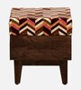 Baro Solid Seating Stool (Set Of 2) In Walnut Finish