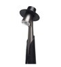 Baron Fedora Hat-Shaped Metal Table Lamp Gunmetal Grey