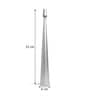 Baron Slim Cone Metal Table Lamp Silver