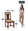 Barcelona Solid Wood 6 Seater Dining Set In Honey Oak Finish