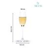 Barone 190 ml Tulip Glass Set of 12 Elegant and Stylish Long Stem Champagne Flutes | Crystal Champagne Premium Glass, Unique Wine Glass