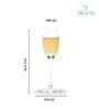 Barone 190 ml Tulip Glass Set of 2 Elegant and Stylish Long Stem Champagne Flutes | Crystal Champagne Premium Glass, Unique Wine Glass