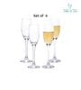 Barone 190 ml Tulip Glass Set of 4 Elegant and Stylish Long Stem Champagne Flutes | Crystal Champagne Premium Glass, Unique Wine Glass