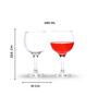 Barone 490 ml Wine Glass Set of 2 from Brazil | Crystal Red & White Wine Glasses for Home, Bar, Parties | Elegant Stemware for Cabernet, Pinot Noir, Chardonnay & More