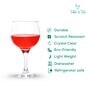 Barone 490 ml Wine Glass Set of 6 from Brazil | Crystal Red & White Wine Glasses for Home, Bar, Parties | Elegant Stemware for Cabernet, Pinot Noir, Chardonnay & More