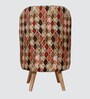 Barrel Chair & Stool in Natural Finish