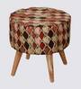 Barrel Chair & Stool in Natural Finish
