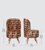 Barrel Chair & Stool in Natural Finish