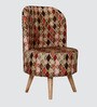 Barrel Chair & Stool in Natural Finish
