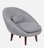 Barret Fabric 1 Seater Sofa In Grey Color