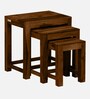 Barret Sheesham Wood Nest Of Tables In Provincial Teak Finish