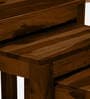 Barret Sheesham Wood Nest Of Tables In Provincial Teak Finish