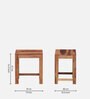 Barret Sheesham Wood Nest Of Tables In Scratch Resistant Rustic Teak Finish
