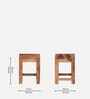Barret Sheesham Wood Nest Of Tables In Scratch Resistant Rustic Teak Finish
