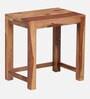 Barret Sheesham Wood Nest Of Tables In Scratch Resistant Rustic Teak Finish