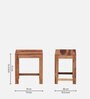 Barret Sheesham Wood Nest Of Tables In Scratch Resistant Rustic Teak Finish