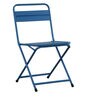 Bartles Metal Outdoor Table Set with 2 Chairs in Blue Colour