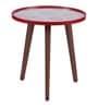 Basant Solid Wood Nest of Tables in Blue & Red Finish (Set Of 2)