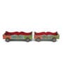 Basanti Truck Multicolour Wood (Set of 2) Tray Set