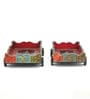 Basanti Truck Multicolour Wood (Set of 2) Tray Set