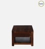 Basel Sheesham Wood Coffee Table in Scratch Resistant Provincial Teak Finish With 2 Drawers