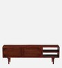 Basel Sheesham Wood TV Console in Scratch Resistant Honey Oak Finish