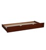 Basilica Solid Wood Single Bed with Trundle in Natural Pinewood Finish