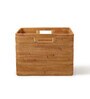(1Pc) Brown Rattan Handmade Storage Basket & Wardrobe Organiser