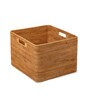 (1Pc) Brown Rattan Handmade Storage Basket & Wardrobe Organiser