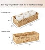 (1Pc) Beige Water Hyacinth Handmade Storage Basket & Wardrobe Organiser