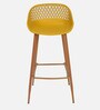 Basket Bar Stool In Yellow Colour