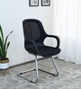 Basket Breathable Mesh Cantilever Chair in Black Colour