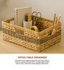 (1Pc) Beige Water Hyacinth Handmade Storage Basket & Wardrobe Organiser