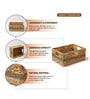 (1Pc) Beige Water Hyacinth Handmade Storage Basket & Wardrobe Organiser