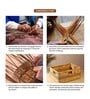 (1Pc) Beige Water Hyacinth Handmade Storage Basket & Wardrobe Organiser