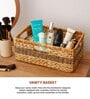 (1Pc) Beige Water Hyacinth Handmade Storage Basket & Wardrobe Organiser