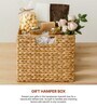 (1Pc) Beige Water Hyacinth Handmade Storage Basket & Wardrobe Organiser