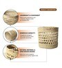 (1Pc) Beige Seagrass Handmade Storage Basket & Wardrobe Organiser