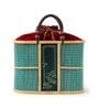Basket for Lunch | Bamboo Picnic Basket With Top Handle | Ideal for Outdoor Dining and Family Picnics | Wicker Morden Picnic Basket (L35 x W15 x H28 cm)