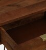 Basse Mango Wood Coffee Table In Rustic Teak Finish With Drawers