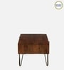 Basse Mango Wood Coffee Table In Rustic Teak Finish With Drawers