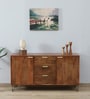 Basse Mango Wood Sideboard In Rustic Teak Finish With Drawers