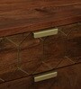 Basse Mango Wood Sideboard In Rustic Teak Finish With Drawers