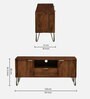 Basse Mango Wood TV Unit In Rustic Teak Finish With Drawer