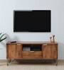 Basse Mango Wood TV Unit In Rustic Teak Finish With Drawer