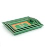 Basti Green (Set of 3) MDF Serving Tray