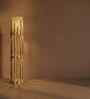 Bastian Wooden Floor Lamp with Jute Shade & Brown Base