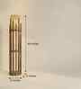 Bastian Wooden Floor Lamp with Jute Shade & Brown Base