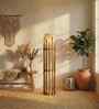 Bastian Wooden Floor Lamp with Jute Shade & Brown Base