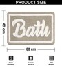 Bath Beige Microfiber 16x24 Inches Super Soft Bath Mat